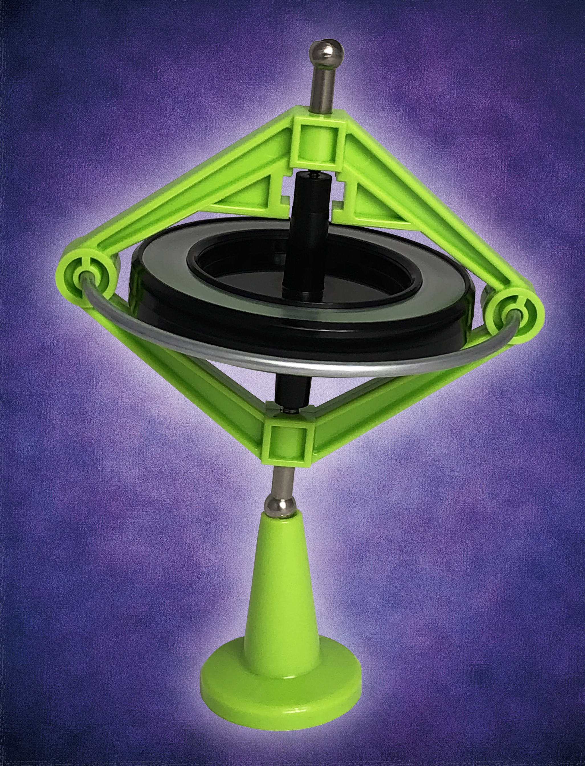 Explorastore product Gyroscope with purple background