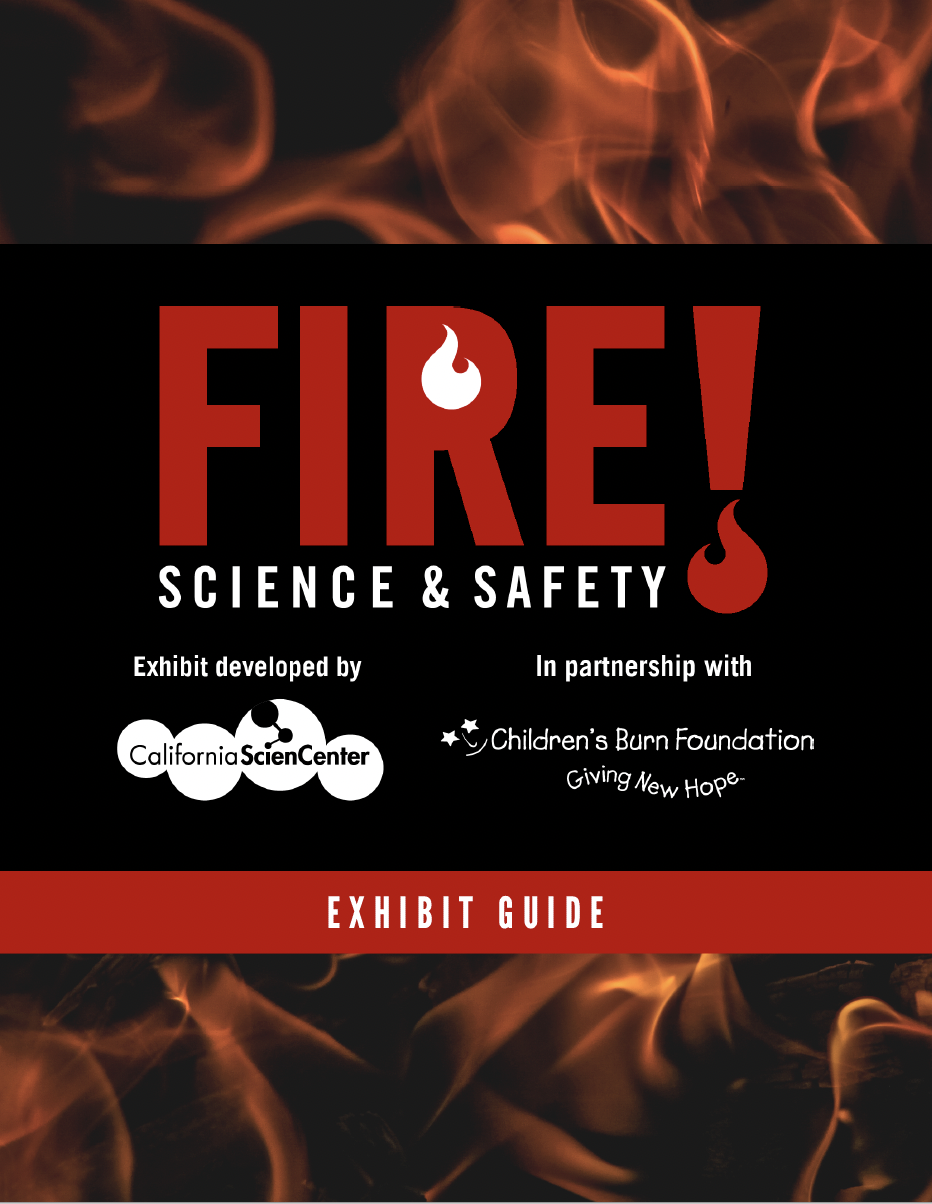 Fire! Science & Safety exhibit guide cover