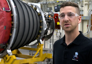  Nate Perkins, mechanical design engineer on the RS-25 engine nozzles