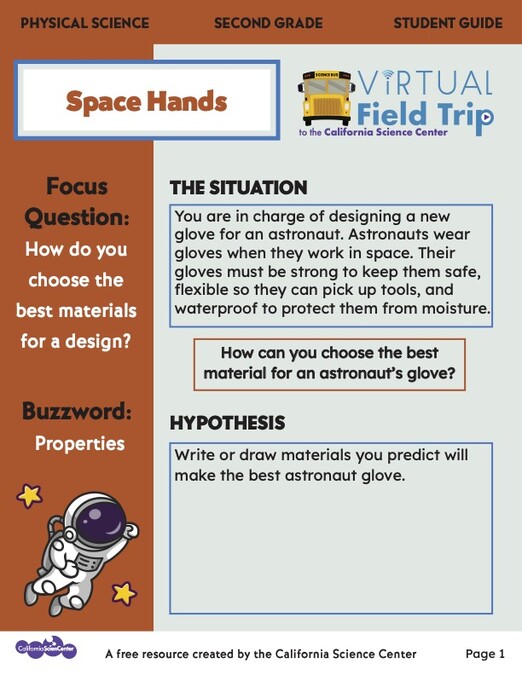 Preview image of student activity guide in English.