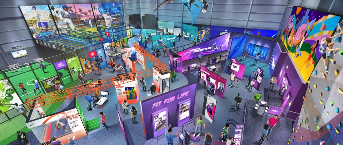 GAME ON! Science, Sports & Play exhibition rendering